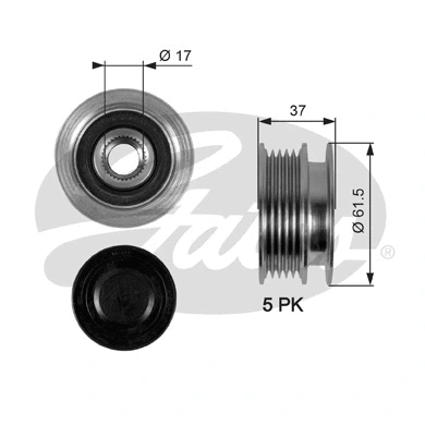 Alternator Freewheel Clutch (OAP7067)
