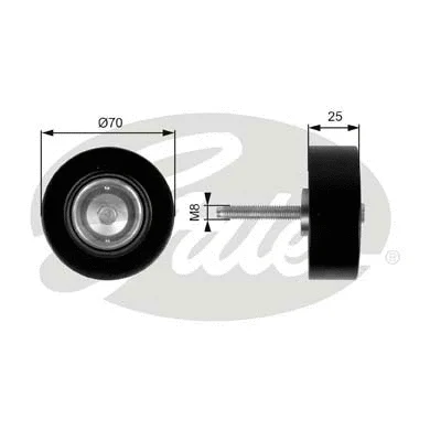 Deflection/Guide Pulley, V-ribbed belt (T36263)