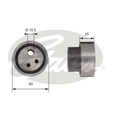 Tensioner Pulley, timing belt (T41113)