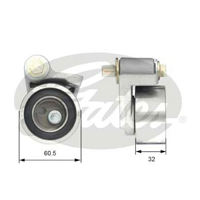 Tensioner Pulley, timing belt (T41306)