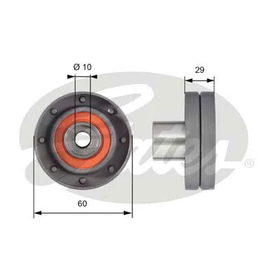 Deflection/Guide Pulley, timing belt (T42105)