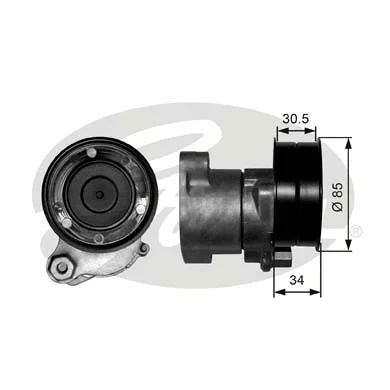 Belt Tensioner, V-ribbed belt (T38571)