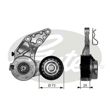 Belt Tensioner, V-ribbed belt (T39067)