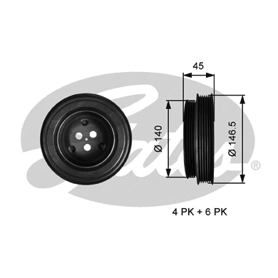 Belt Pulley, crankshaft (TVD1138)