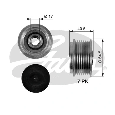 Alternator Freewheel Clutch (OAP7094)