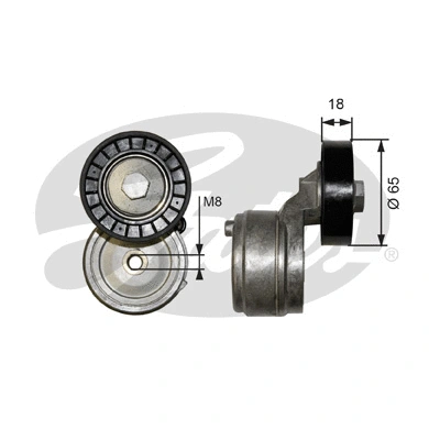 Belt Tensioner, V-ribbed belt (T38652)