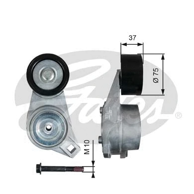 Belt Tensioner, V-ribbed belt (T38547)