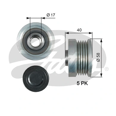 Alternator Freewheel Clutch (OAP7163)