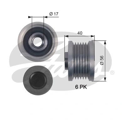 Alternator Freewheel Clutch (OAP7129)