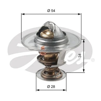 Thermostat, coolant (TH47685G1)