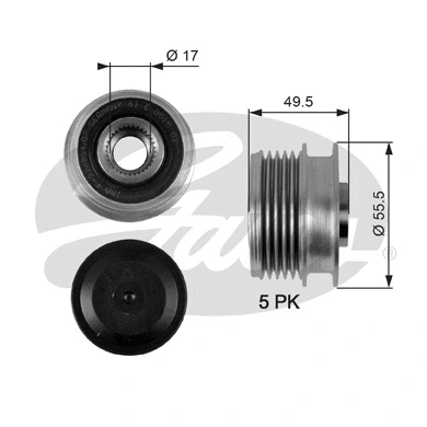 Alternator Freewheel Clutch (OAP7079)