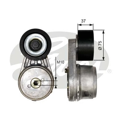 Belt Tensioner, V-ribbed belt (T38644)