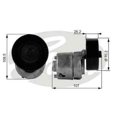 Belt Tensioner, V-ribbed belt (T38215)