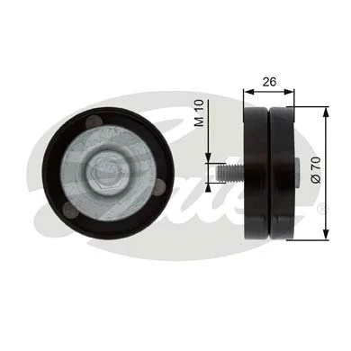 Deflection/Guide Pulley, V-ribbed belt (T36363)