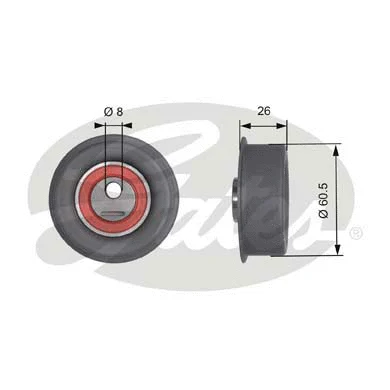 Tensioner Pulley, timing belt (T41253)