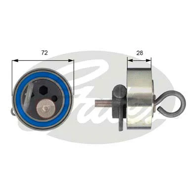 Tensioner Pulley, timing belt (T43162)