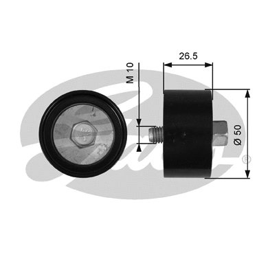 Deflection/Guide Pulley, V-ribbed belt (T36537)