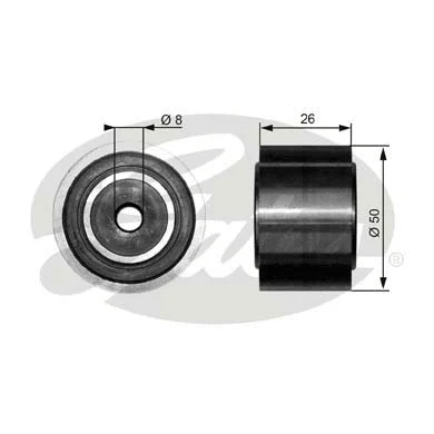 Deflection/Guide Pulley, V-ribbed belt (T36191)