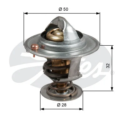 Thermostat, coolant (TH50588G1)