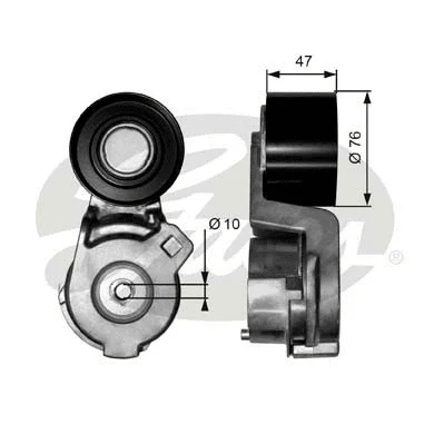 Belt Tensioner, V-ribbed belt (T38566)
