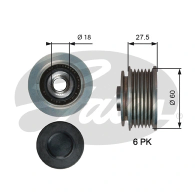 Alternator Freewheel Clutch (OAP7176)