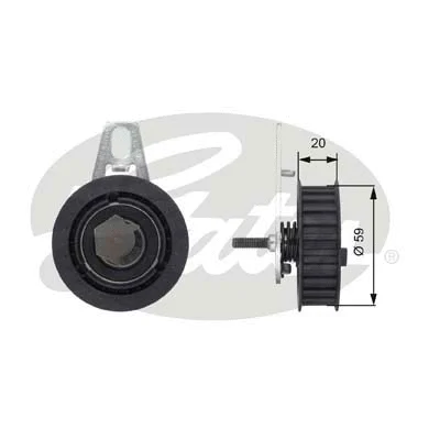 Tensioner Pulley, timing belt (T43108)