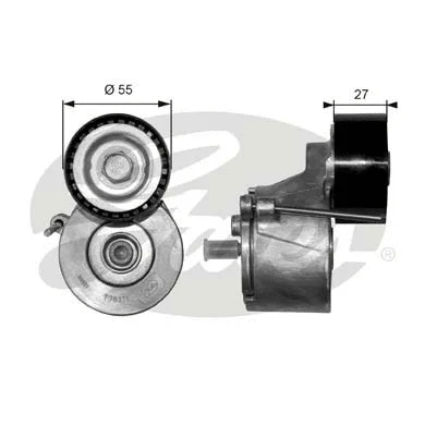 Belt Tensioner, V-ribbed belt (T38371)