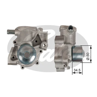 Water Pump, engine cooling (WP0116)