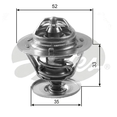Thermostat, coolant (TH12592G1)
