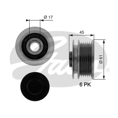 Alternator Freewheel Clutch (OAP7087)