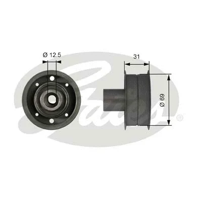 Deflection/Guide Pulley, timing belt (T42078)