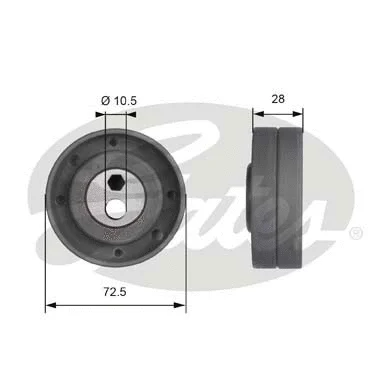 Tensioner Pulley, timing belt (T41259)