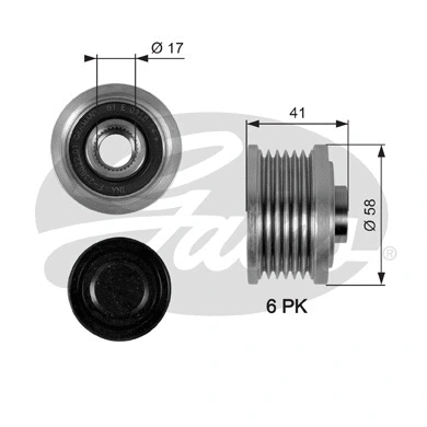 Alternator Freewheel Clutch (OAP7052)