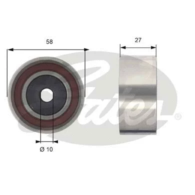 Deflection/Guide Pulley, timing belt (T42214)