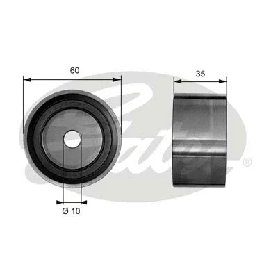 Deflection/Guide Pulley, timing belt (T41040)