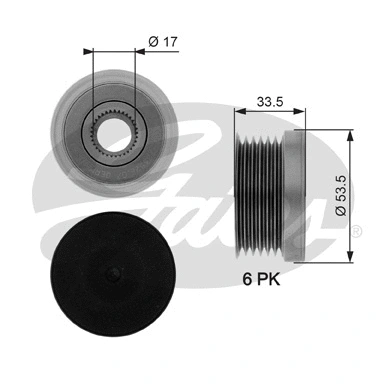 Alternator Freewheel Clutch (OAP7111)