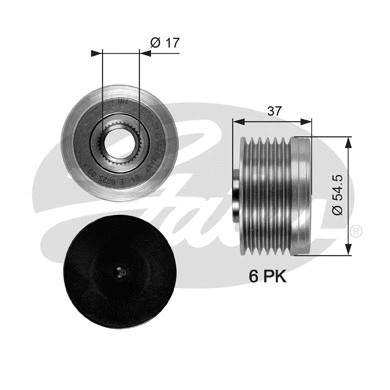 Alternator Freewheel Clutch (OAP7034)