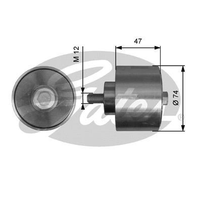Deflection/Guide Pulley, V-ribbed belt (T36637)