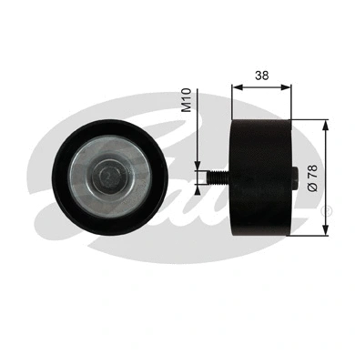 Deflection/Guide Pulley, V-ribbed belt (T36623)