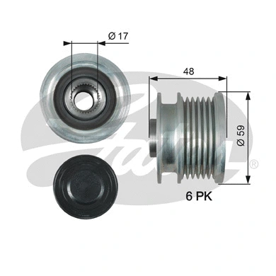 Alternator Freewheel Clutch (OAP7178)