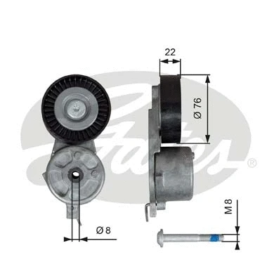 Belt Tensioner, V-ribbed belt (T39141)