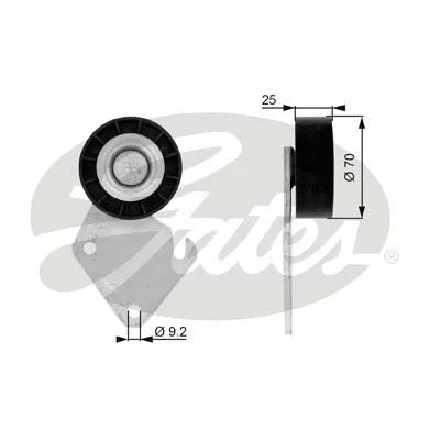 Deflection/Guide Pulley, V-ribbed belt (T36068)