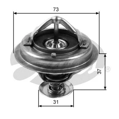 Thermostat, coolant (TH24588G1)