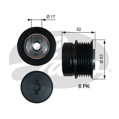 Alternator Freewheel Clutch (OAP7187)
