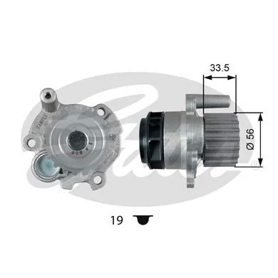 Water Pump, engine cooling (WP0076)