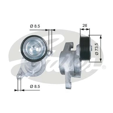 Belt Tensioner, V-ribbed belt (T39279)