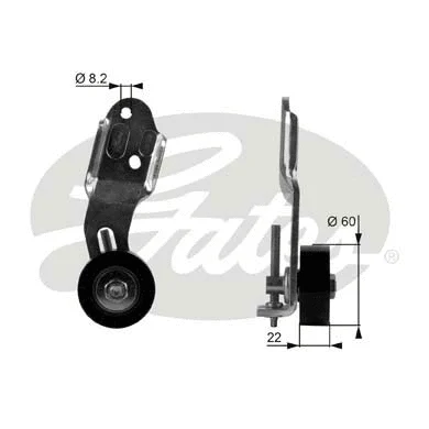Tensioner Pulley, V-ribbed belt (T36108)