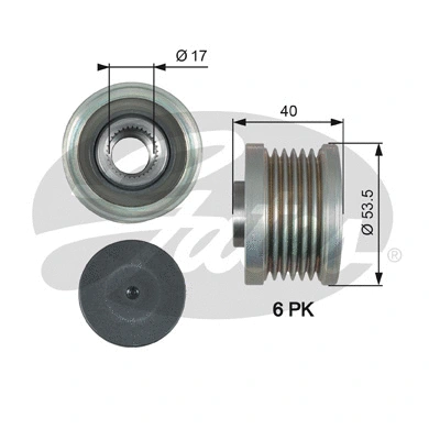 Alternator Freewheel Clutch (OAP7179)