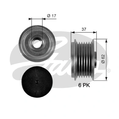 Alternator Freewheel Clutch (OAP7105)