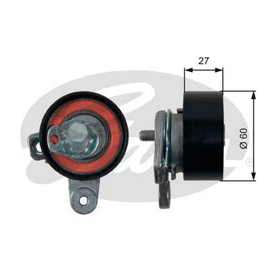 Tensioner Pulley, timing belt (T43224)